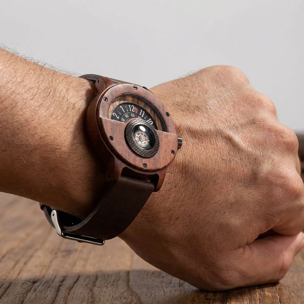 Orologio in Legno Helvani