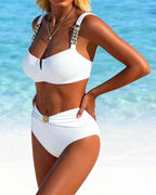 Robin | Bikini elegante con cintura in metallo