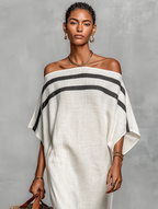 Abito Maxi Minimalista in Lino