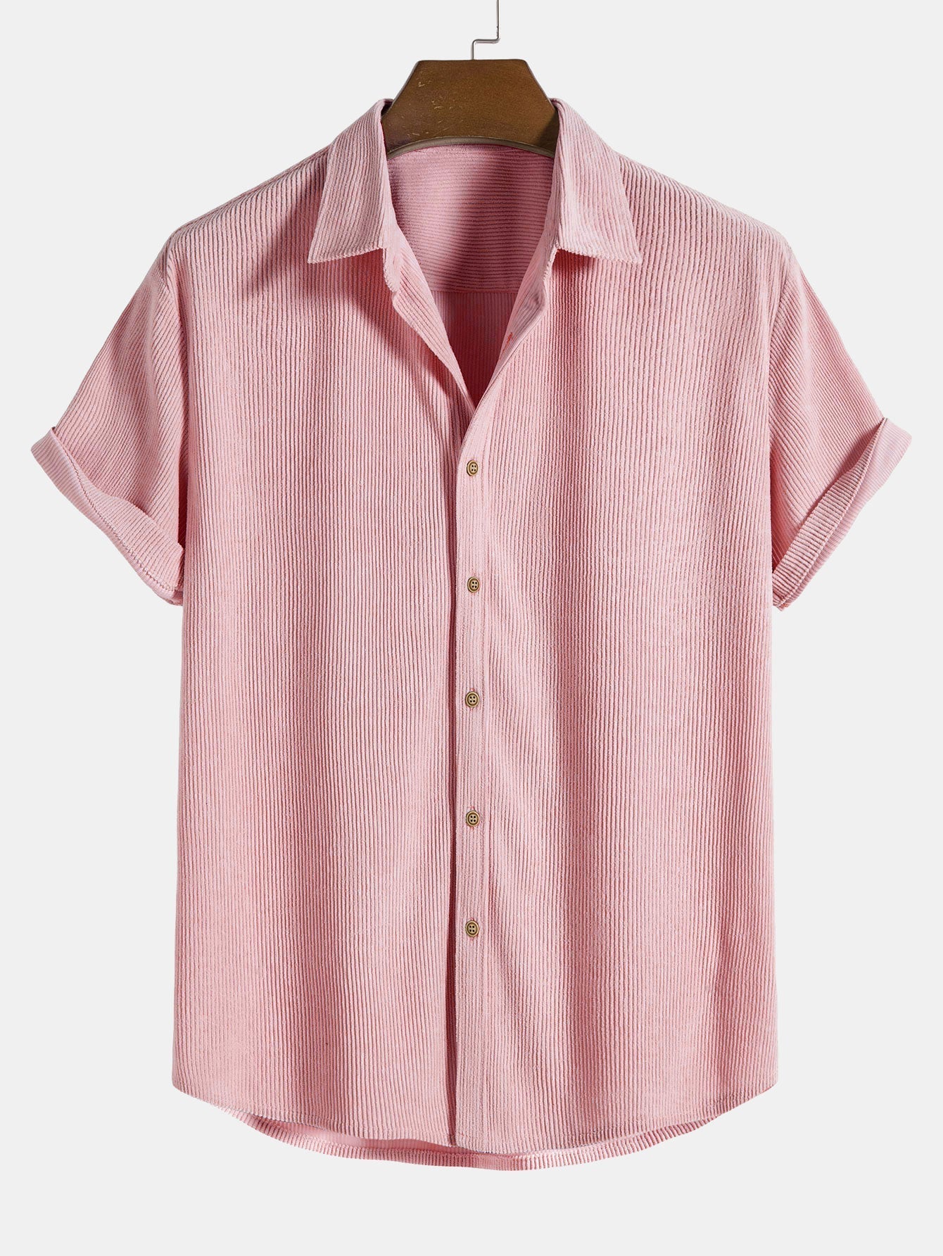 Camicia di Cotone con Maniche Corte