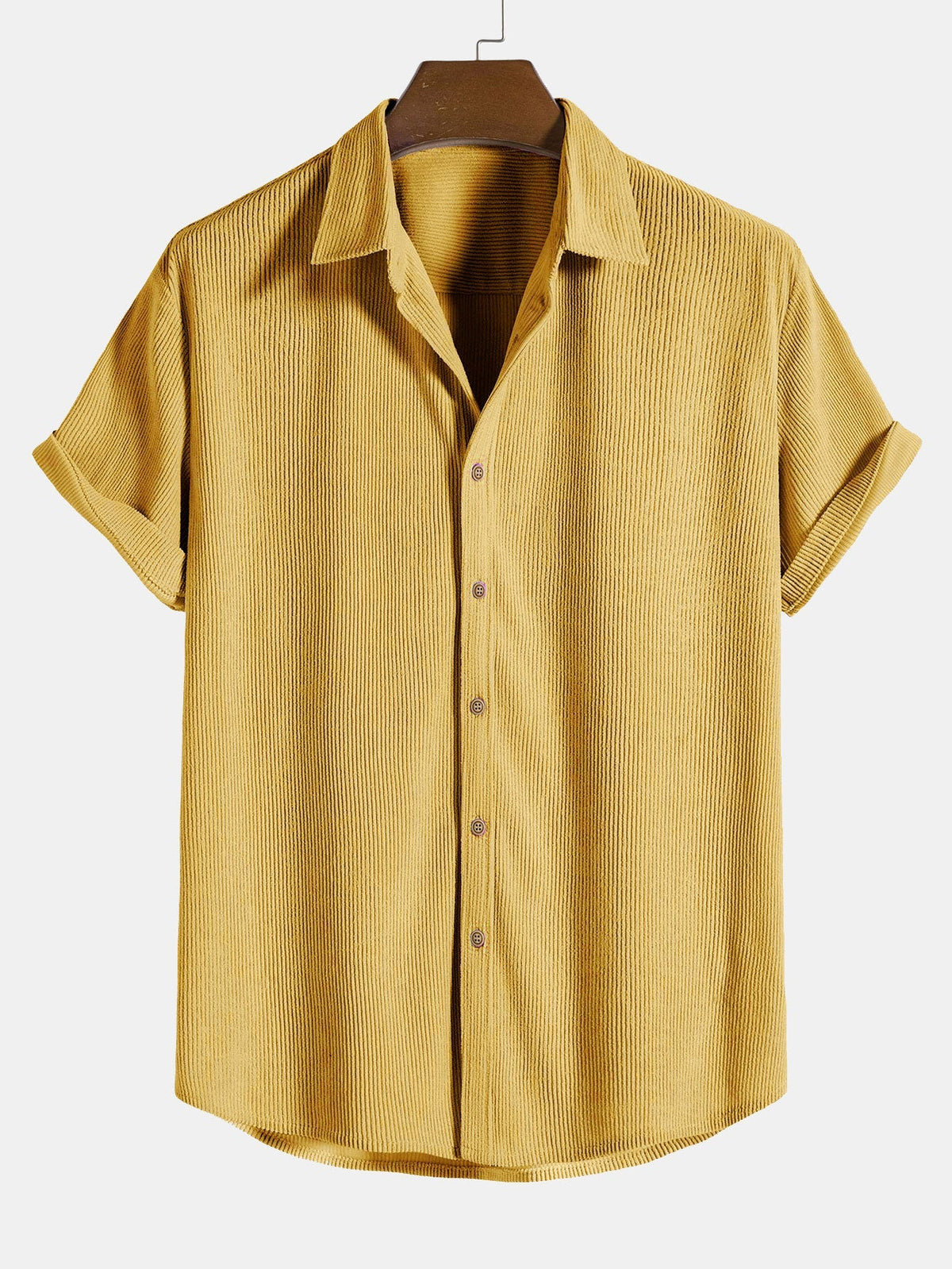 Camicia di Cotone con Maniche Corte