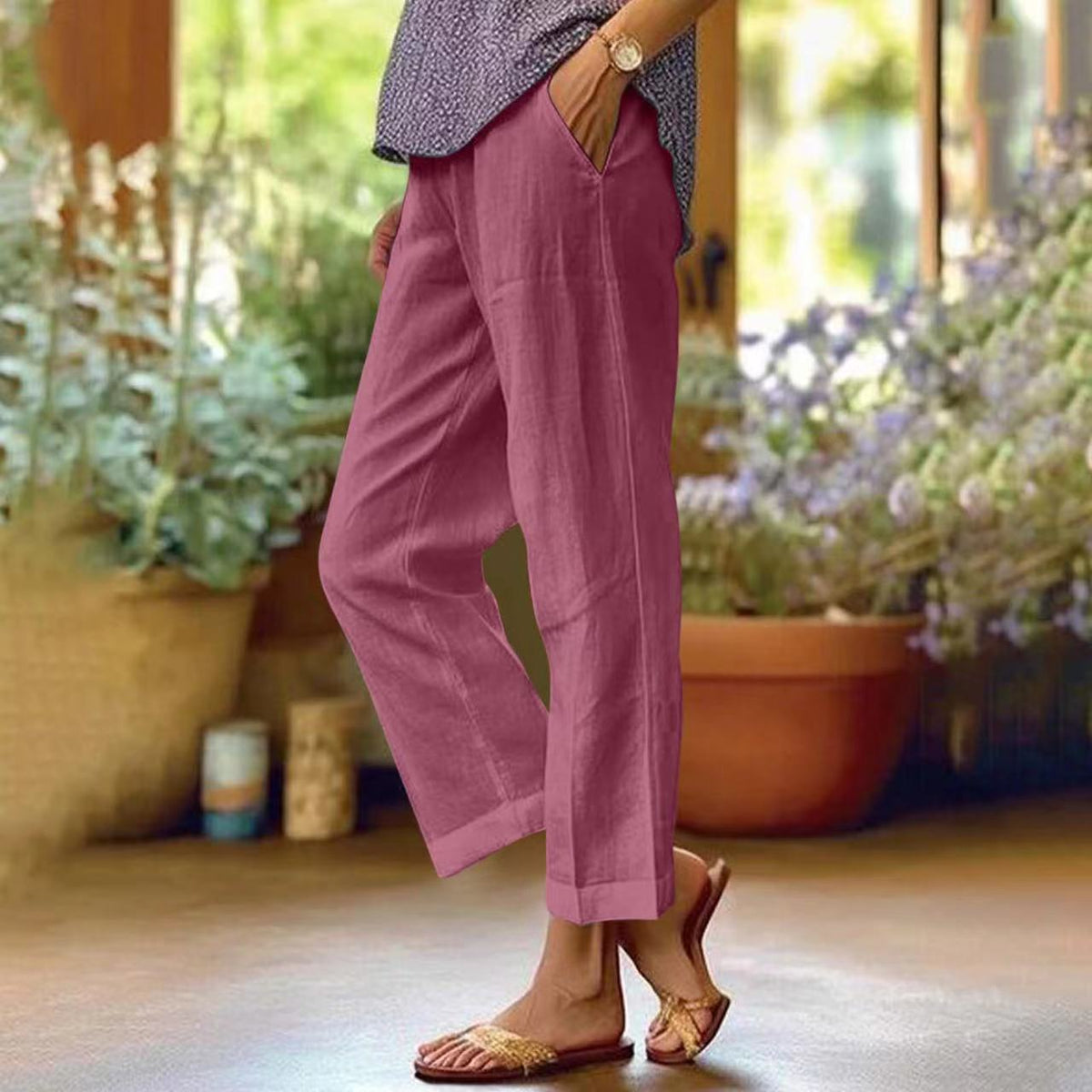 Elena - Pantaloni Coastal Breeze