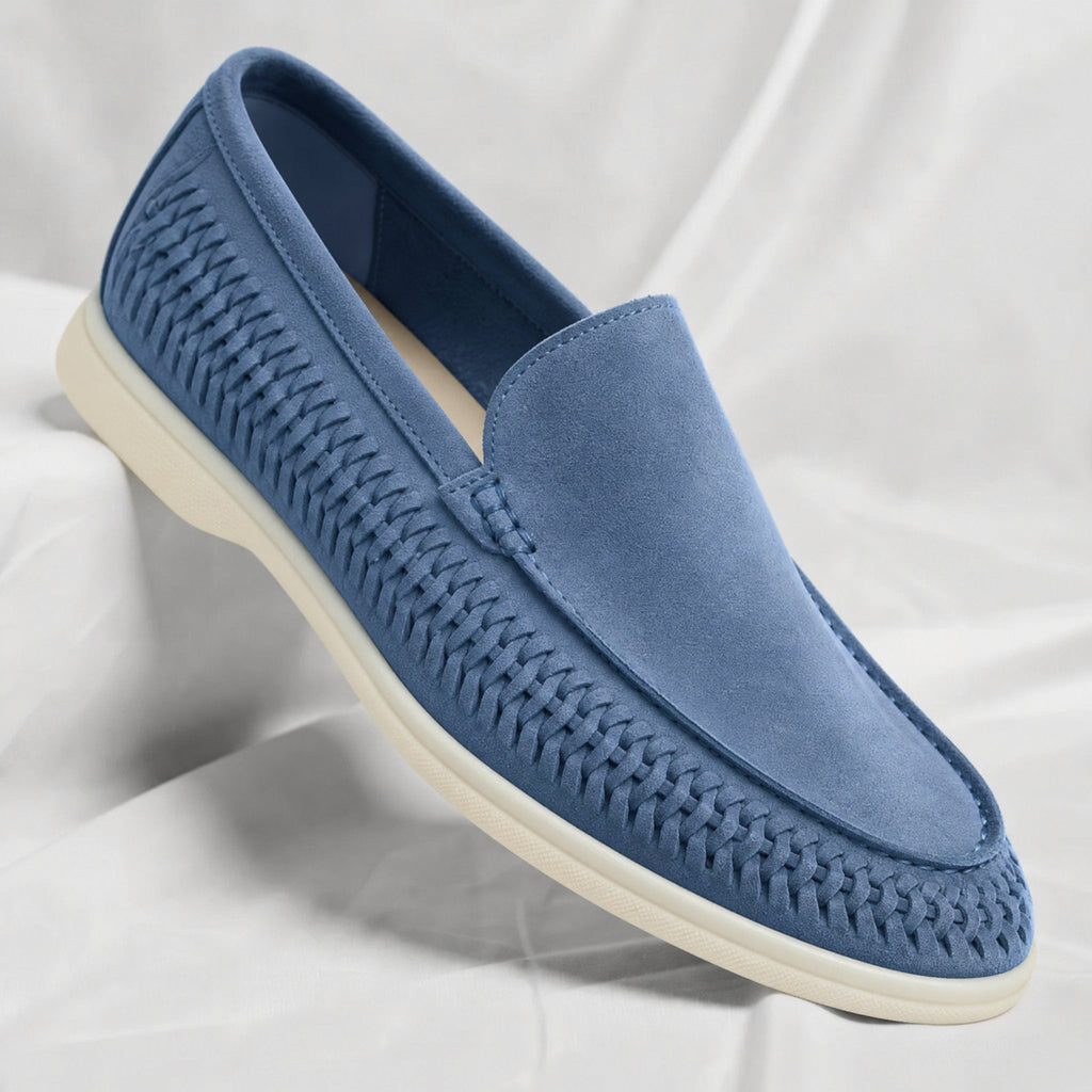 Matteo | Mocassino in Suede Intrecciato