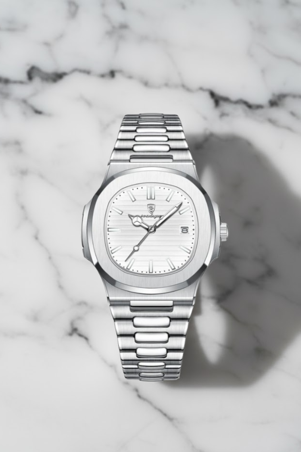 Orologio da Uomo Iconic Luxe in Acciaio Inossidabile - Orologio Argento Classico