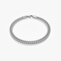 Bracciale Cuban Link in Argento per Uomini - Bracciale a Maglia Spessa