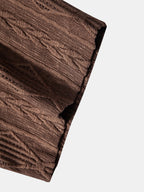 Camicia Cubana Jacquard Geometrico
