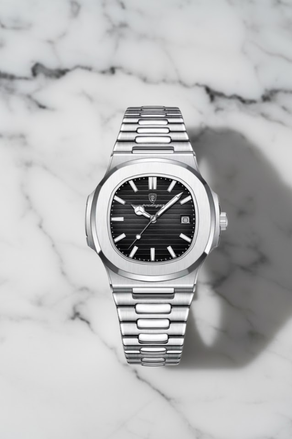 Orologio da Uomo Iconic Luxe in Acciaio Inossidabile - Orologio Argento Classico