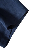 Camicia in Mischia di Lino e Viscosa con Bottoni & Pantaloni in Lino a Gamba Dritta