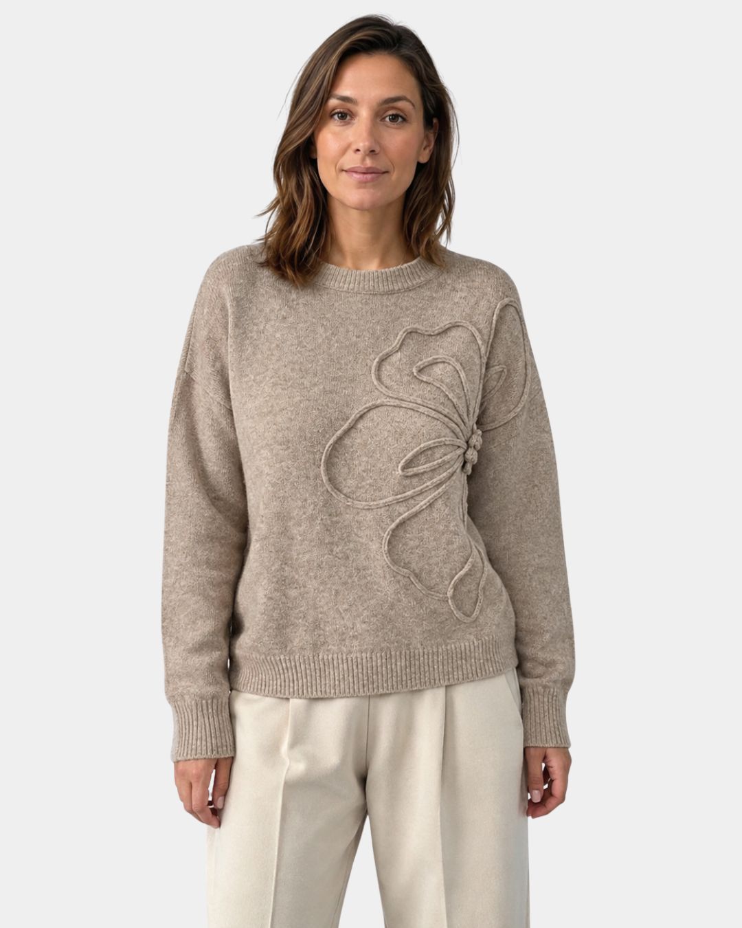 Alma | Maglione a Fiori Tricot