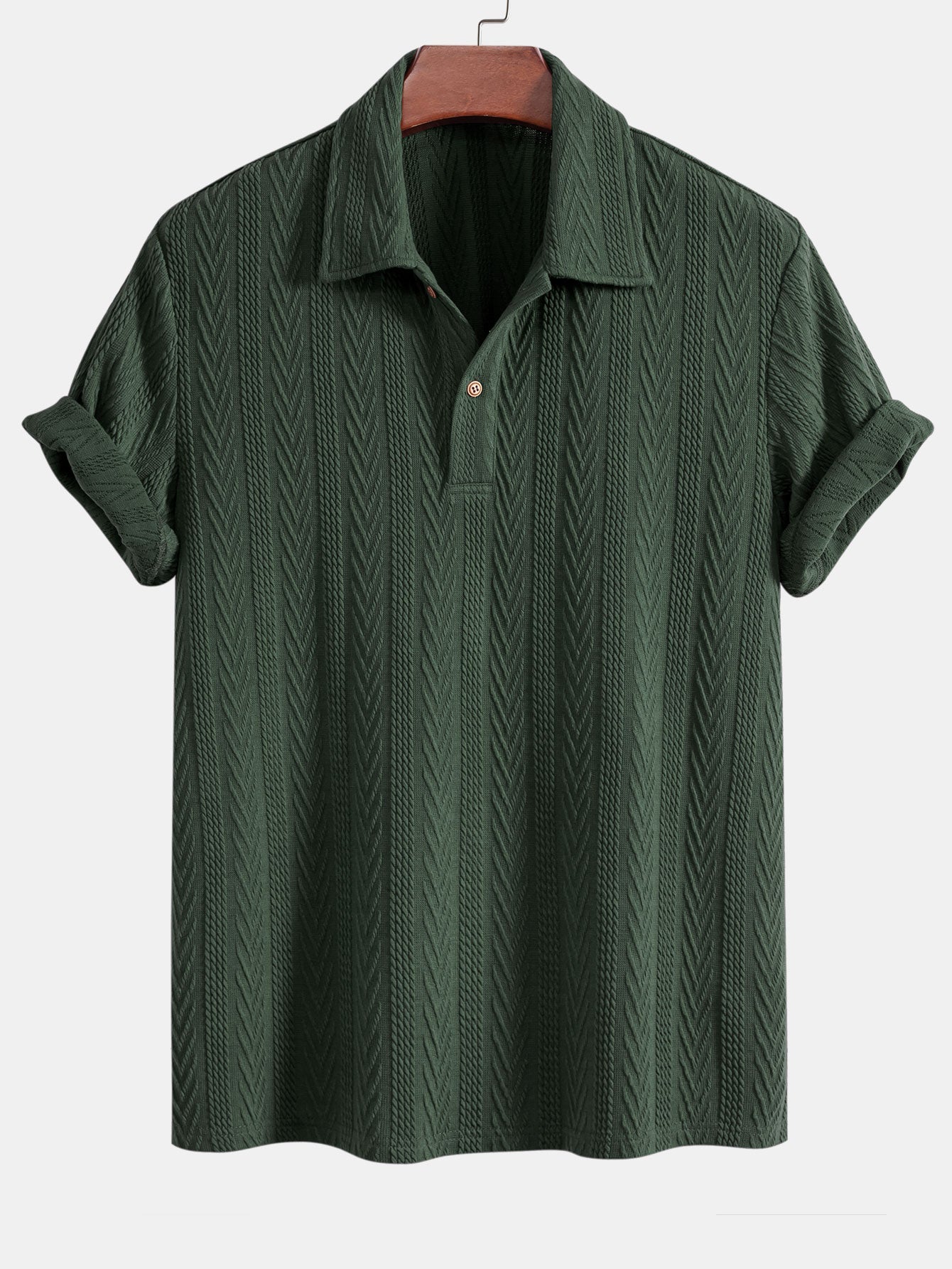 Polo Jacquard Geometrico In Maglia
