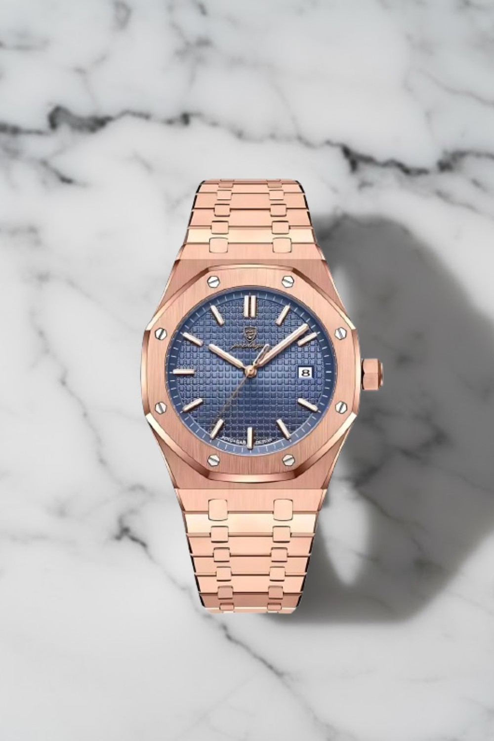 KingRoyal Luxe Orologio da Uomo - Orologio Pesante in Acciaio Inossidabile con Cassa Ottagonale