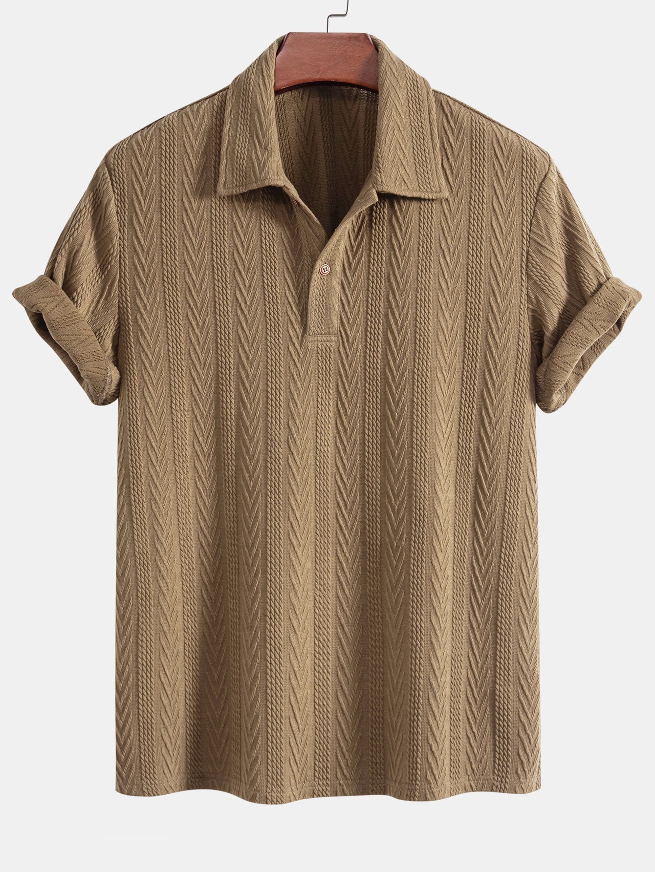 Polo Jacquard Geometrico In Maglia