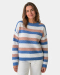 Camille | Maglione Oversized con Collo Rotondo e Righe