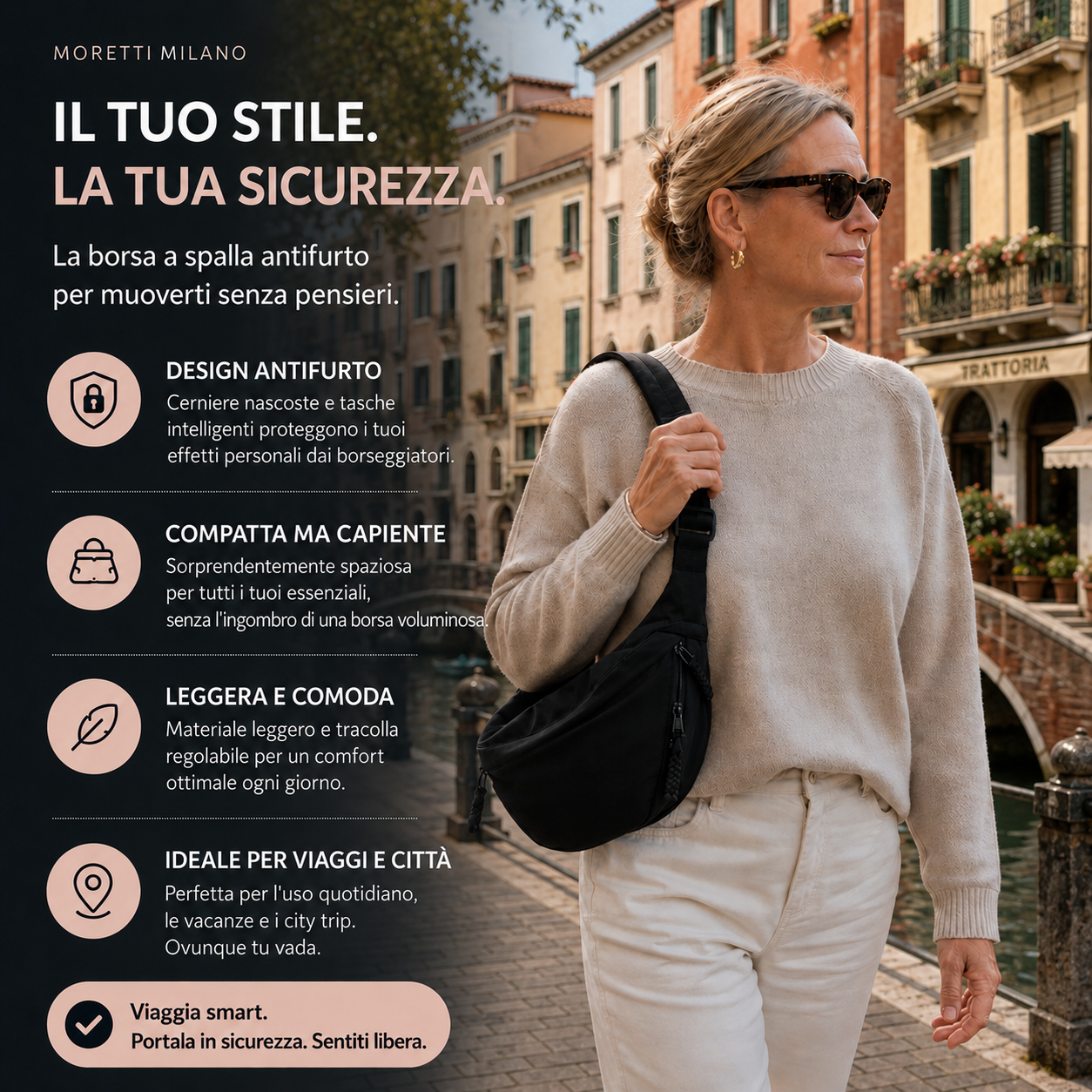 Chiara | Borsa a Spalla Grigio