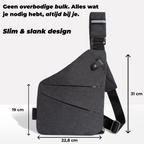 SecuWalker Borsa a Spalla Anti-Furto - Borsa a Crossbody Impermeabile
