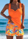 Abigail | Tankini elegante con gonna tropicale
