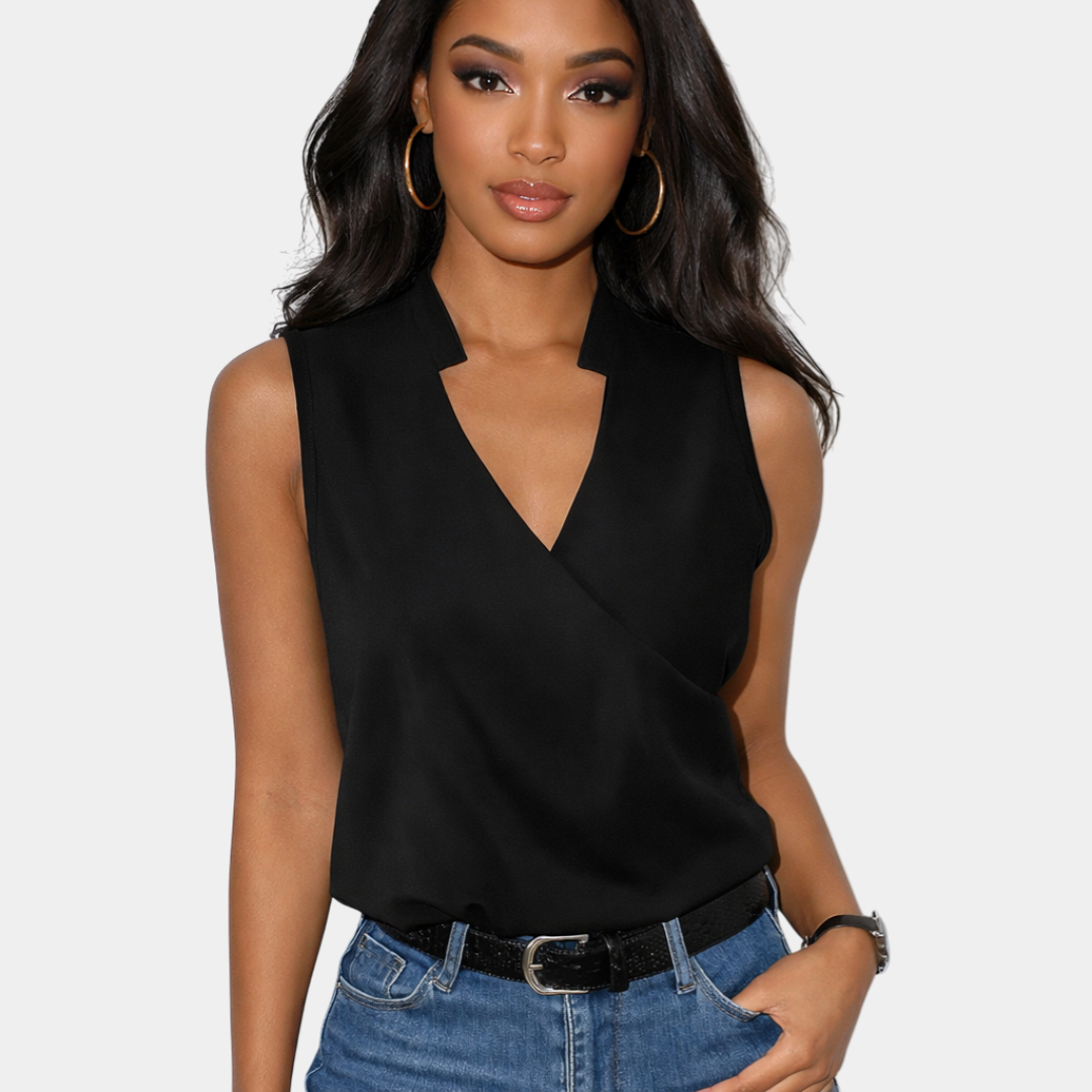 Camille | Top a Collo a V