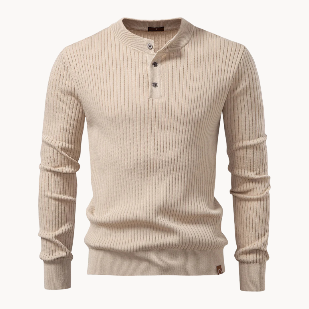 Zalecta | Maglietta Henley a Costine