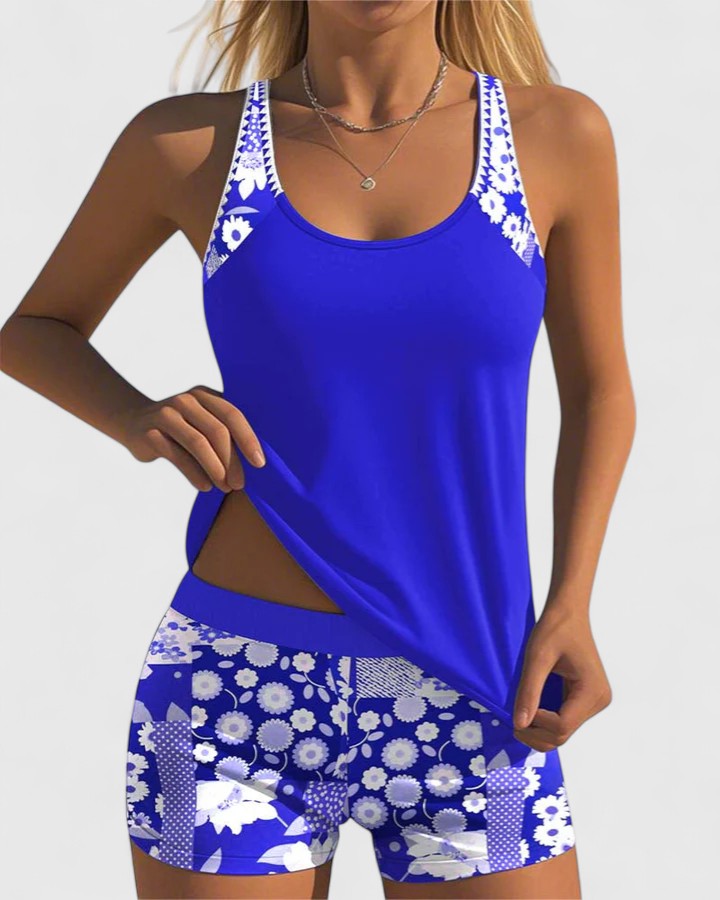 DELACROIX | Tankini Estivo Chic Marino