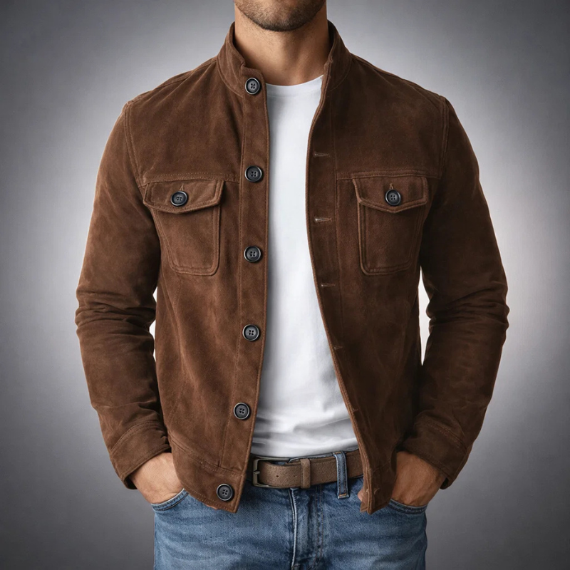 Daniël | Giacca in Pelle Scamosciata Premium