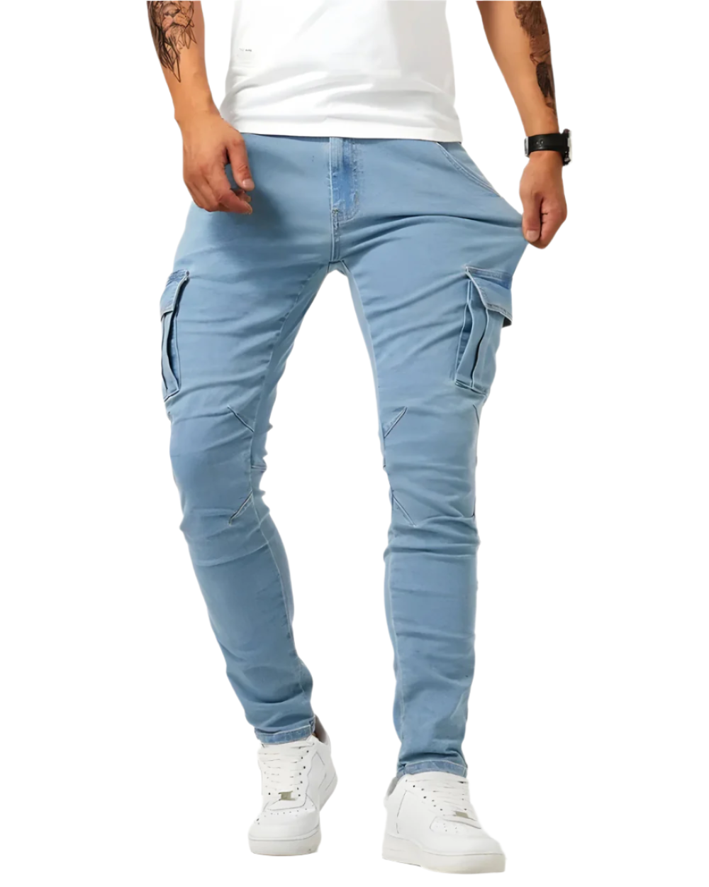 Zalecta™ Pantaloni Cargo Uomo - Pantaloni da Lavoro Elasticizzati con Molte Tasche