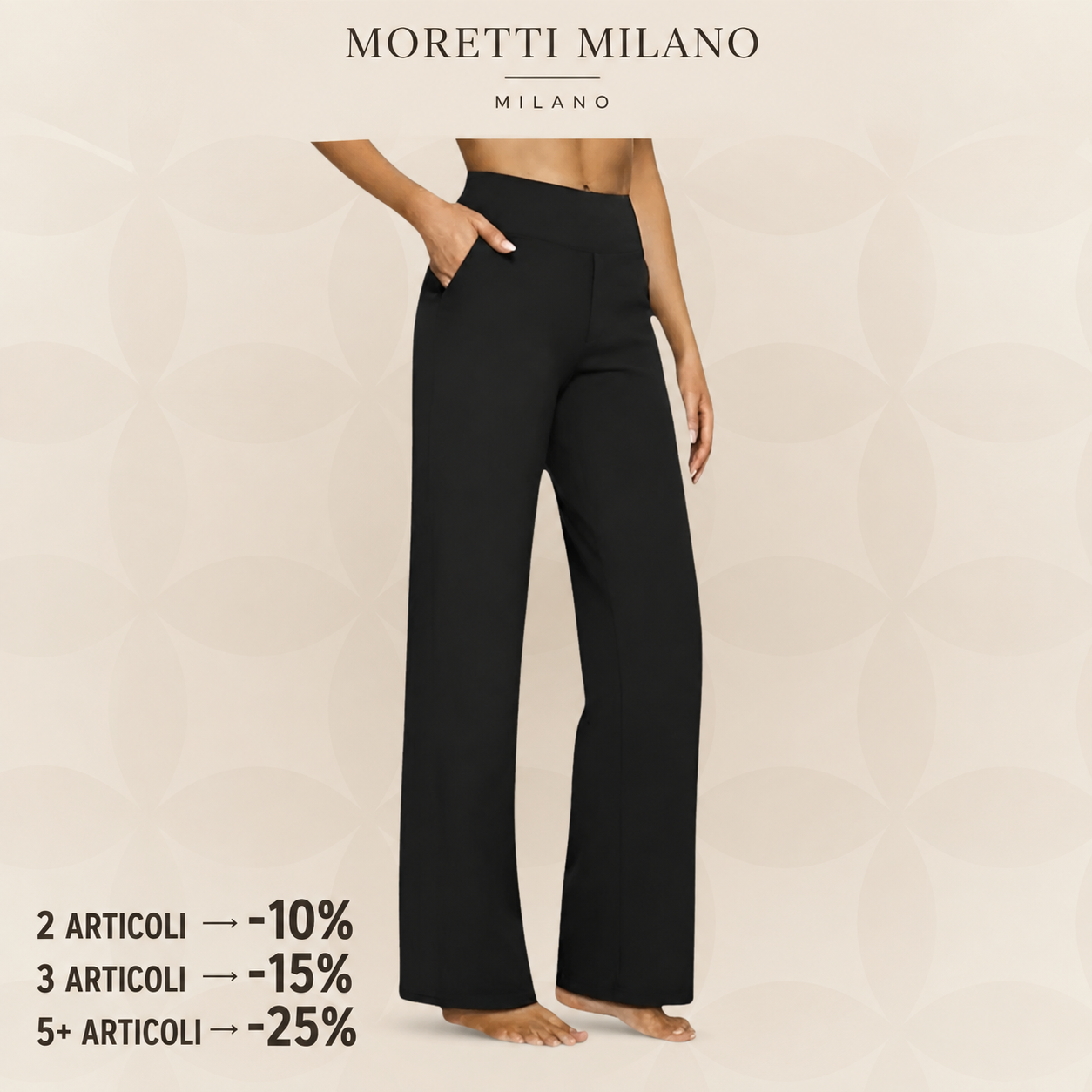 Moretti Milano | Sofia – Pantaloni Stretch Comodi