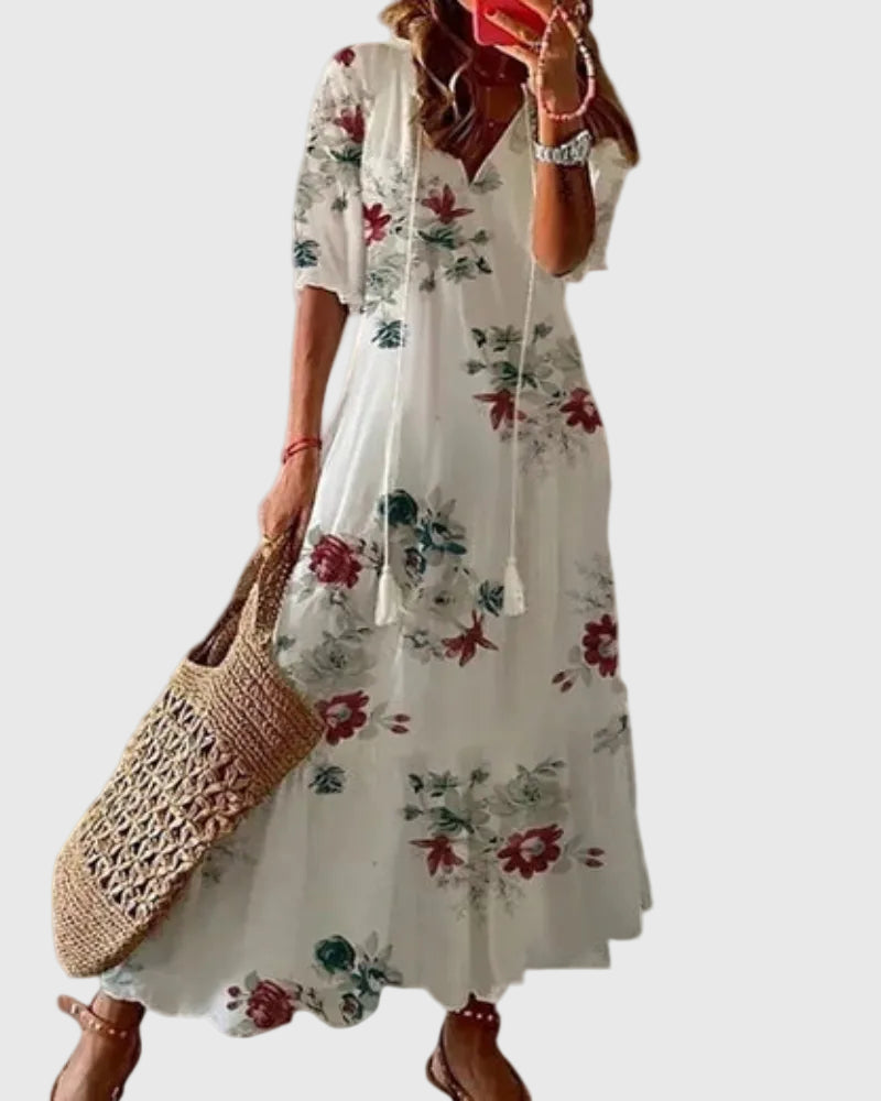 Amalia | Abito Maxigonna Boho Vintage Estivo