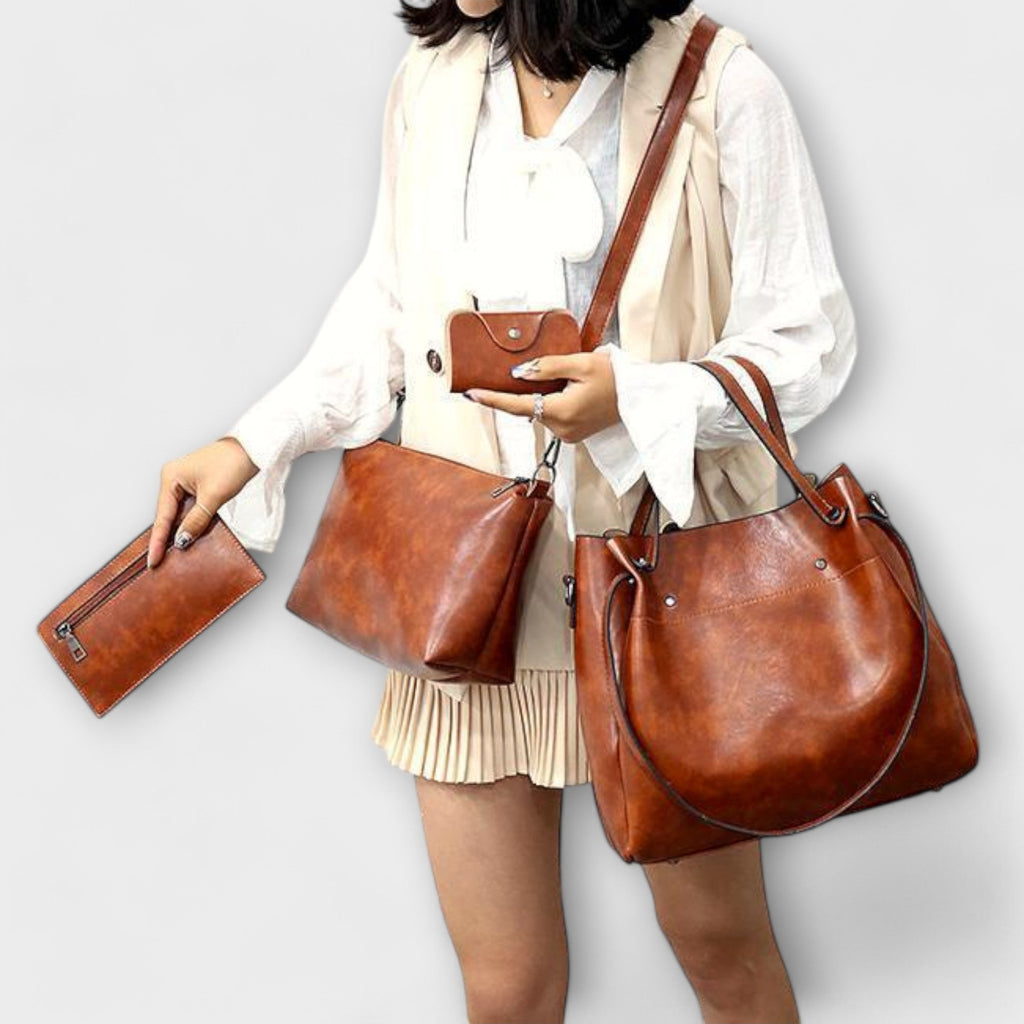 Olivia - Set di borse vintage in 4 pezzi