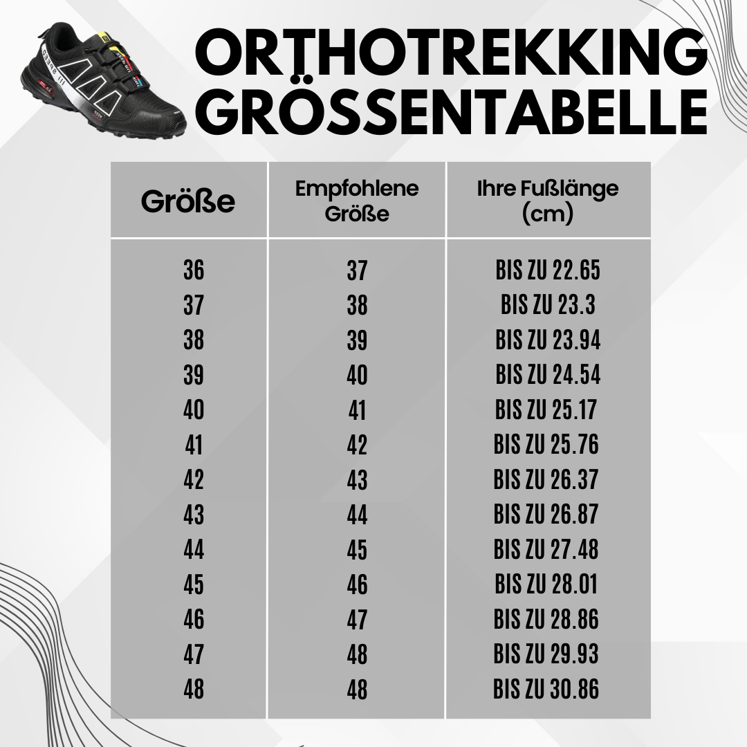 OrthoTrekking | scarpa da trekking e da escursionismo ergonomica e alleviante