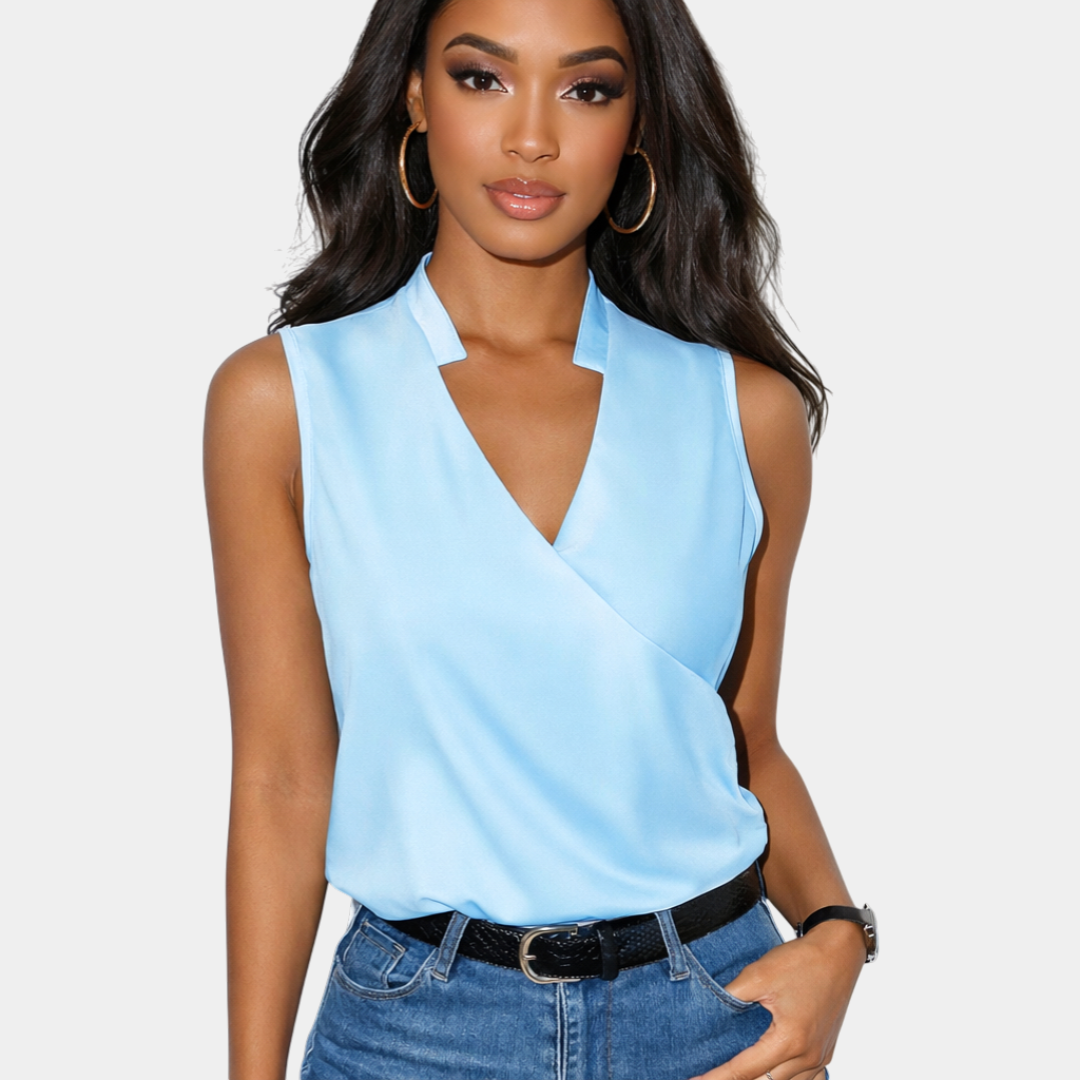 Camille | Top a Collo a V