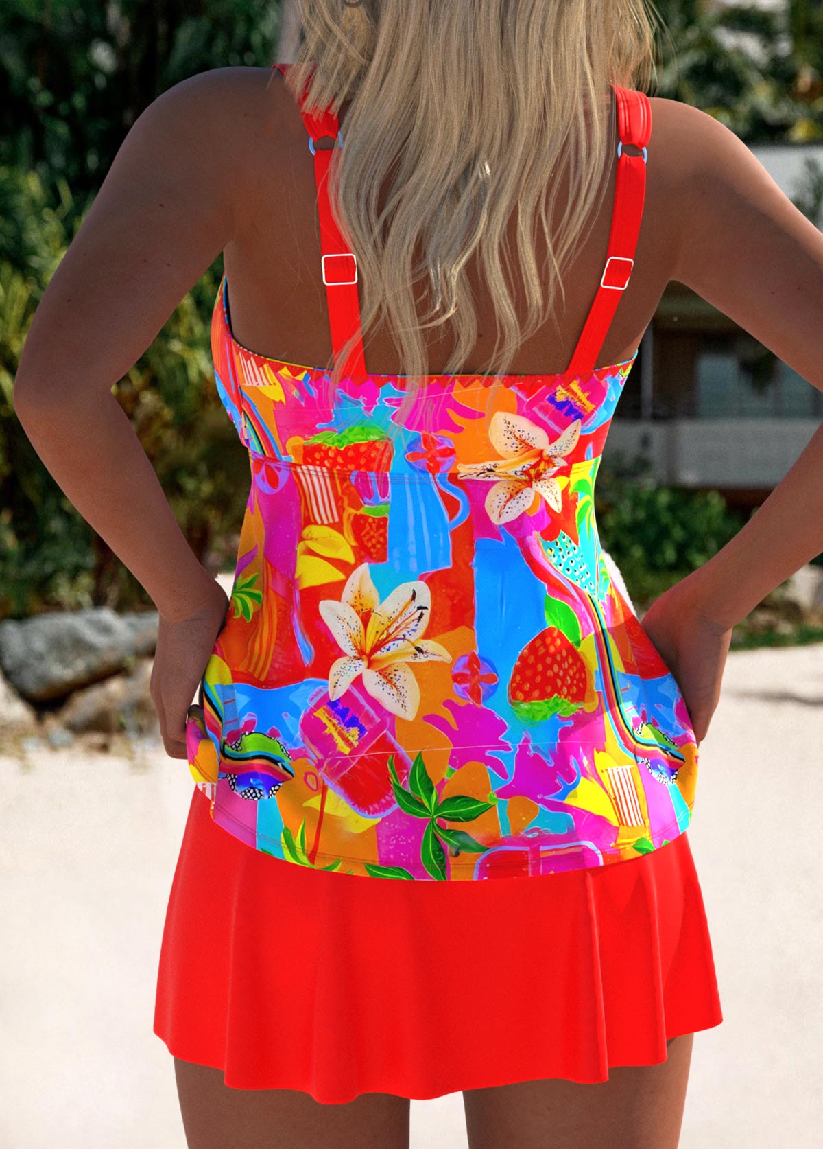 Eleanor | Elegante Tankini con Stampa Floreale