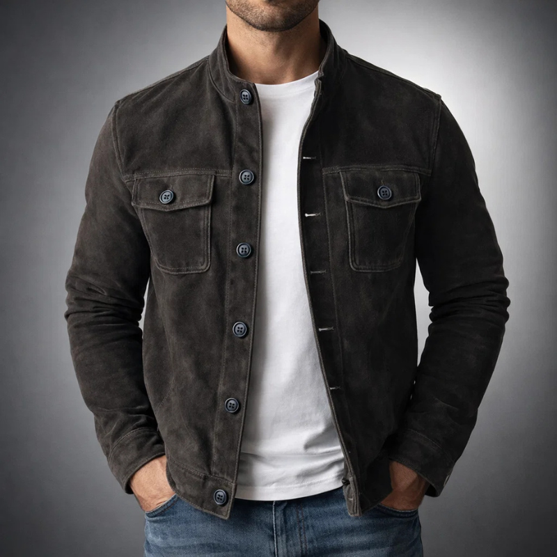 Daniël | Giacca in Pelle Scamosciata Premium