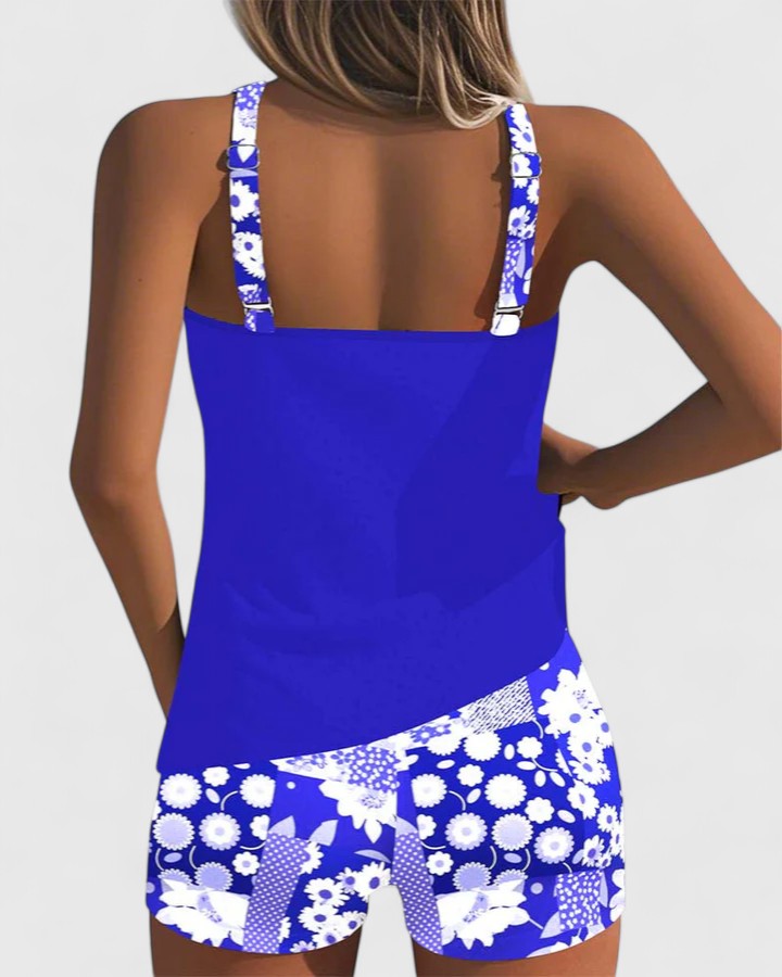 DELACROIX | Tankini Estivo Chic Marino