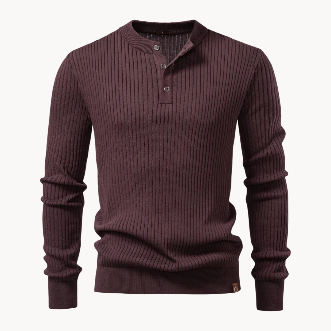 Zalecta | Maglietta Henley a Costine