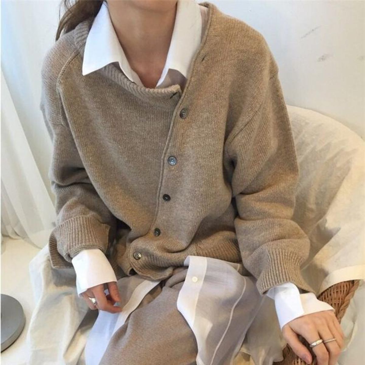 Ashley™| Maglione con Bottoni