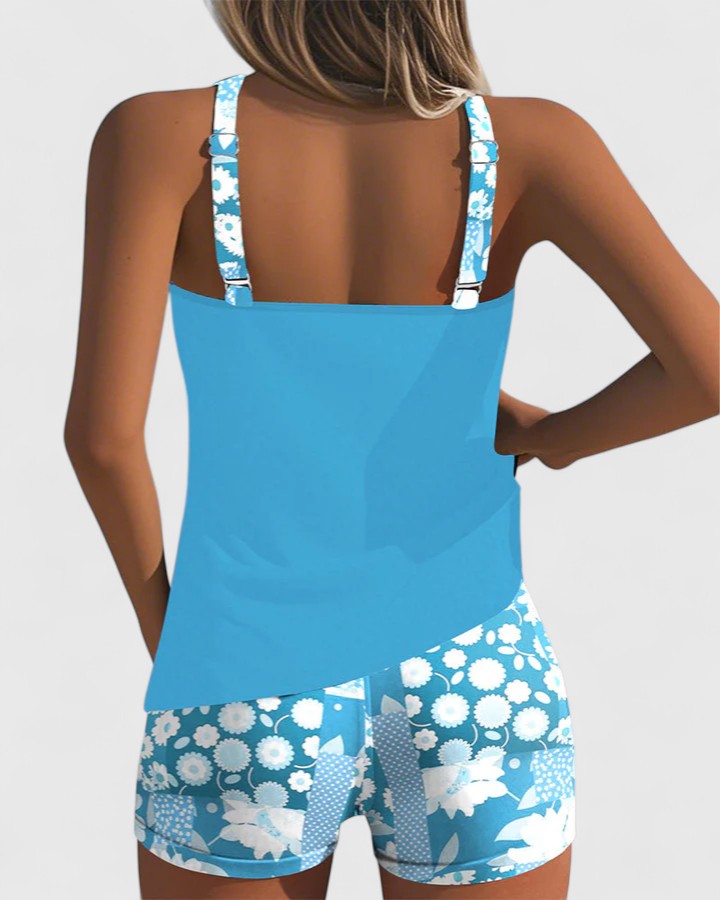 DELACROIX | Tankini Estivo Chic Marino