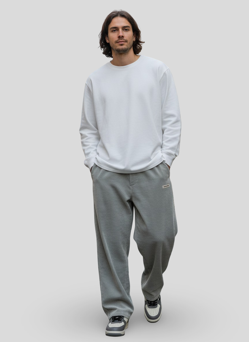 Lucas | Pantaloni in Velluto a Coste Larga