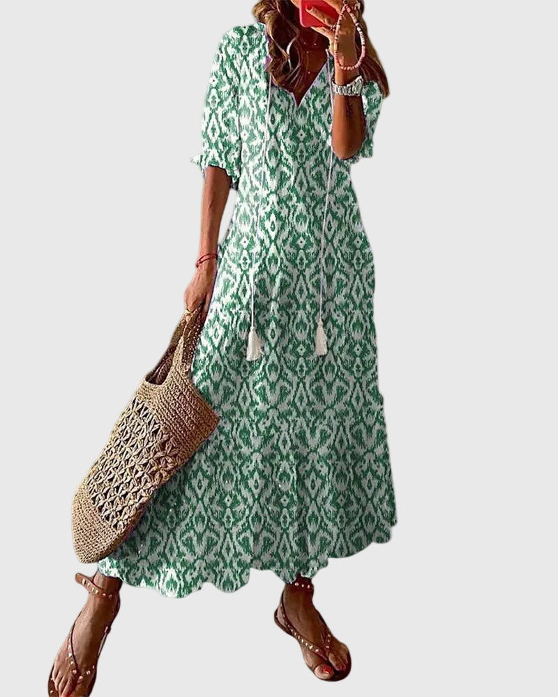 Amalia | Abito Maxigonna Boho Vintage Estivo