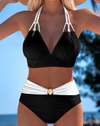 Lily | Costume da bagno con spalline a contrasto