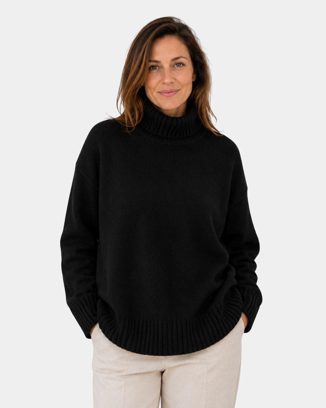 Irena | Maglione Morbido con Collo Alto