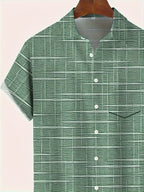 Camicia Haroyan con motivo a righe a quadri alla moda