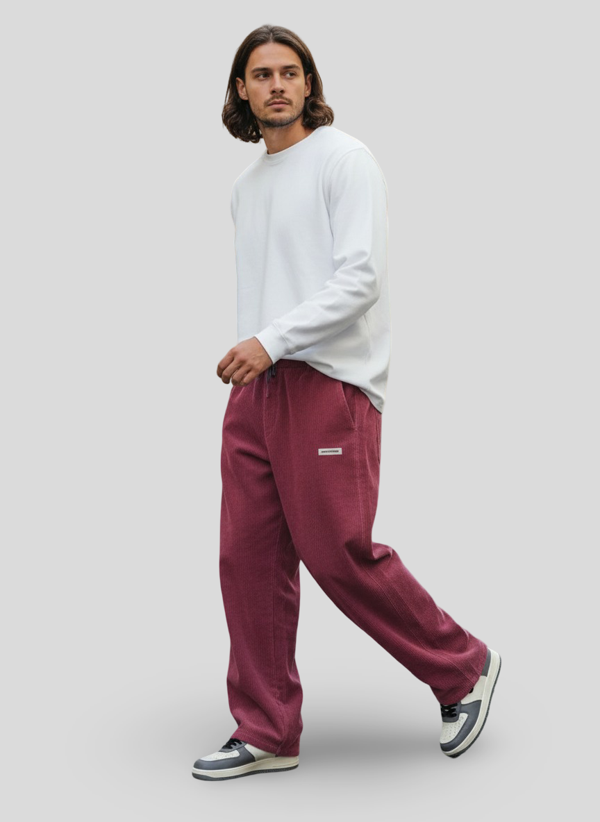 Lucas | Pantaloni in Velluto a Coste Larga