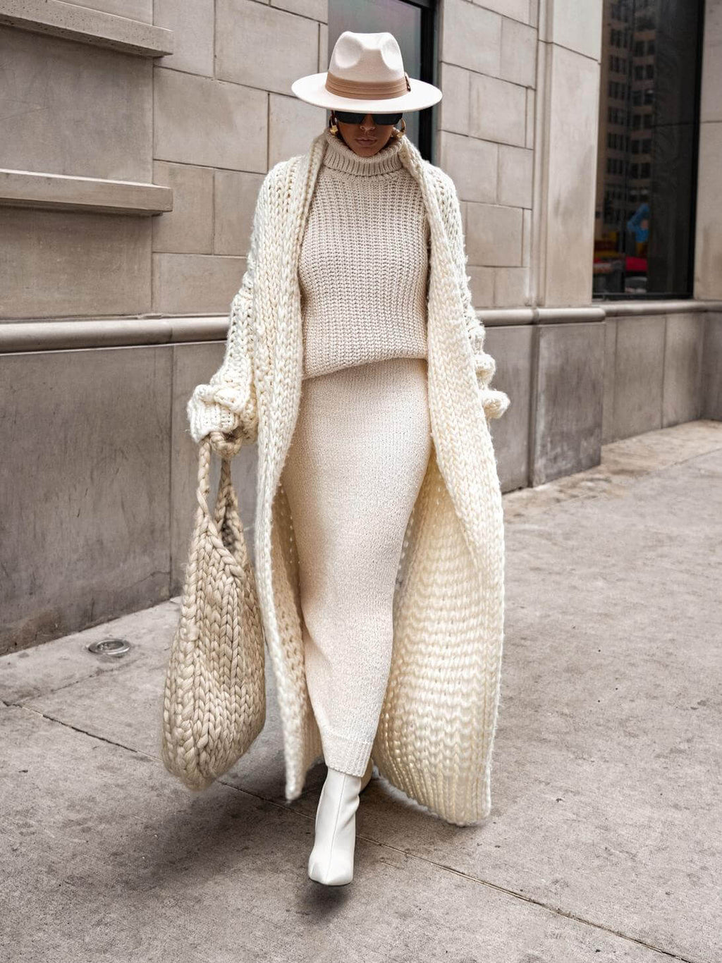 Ivory™| Cappotto in Maglia