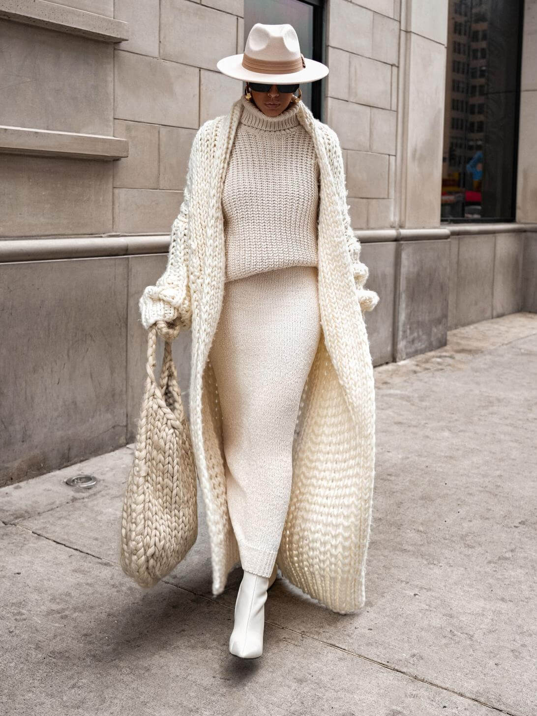 Ivory™| Cappotto in Maglia