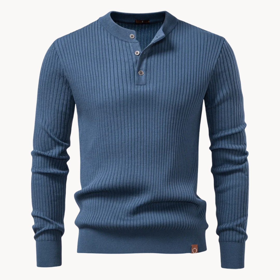 Zalecta | Maglietta Henley a Costine