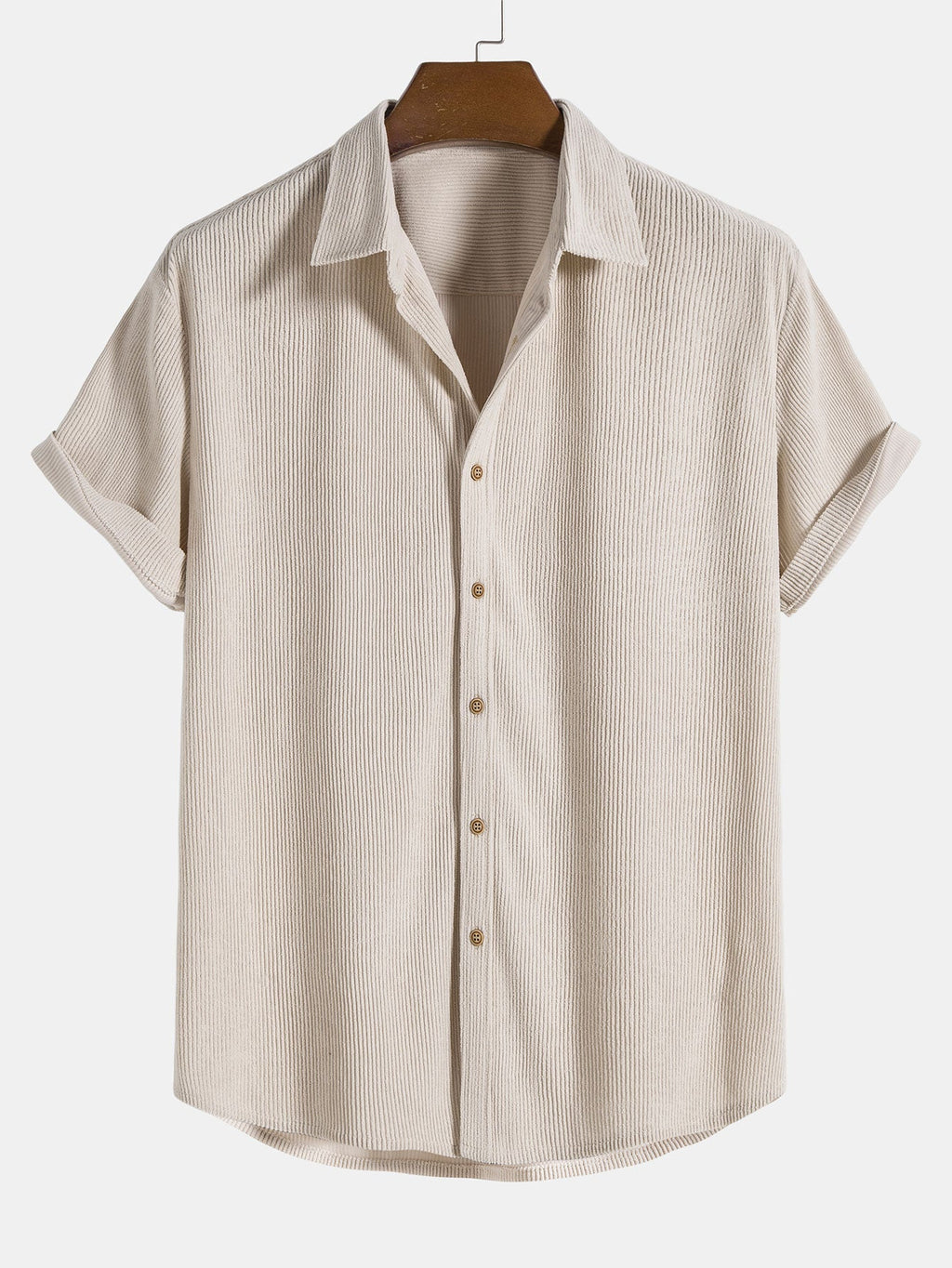 Camicia di Cotone con Maniche Corte