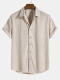Camicia di Cotone con Maniche Corte