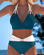 Lily | Costume da bagno con spalline a contrasto