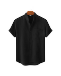 Camicia di lino Venezia con maniche corte