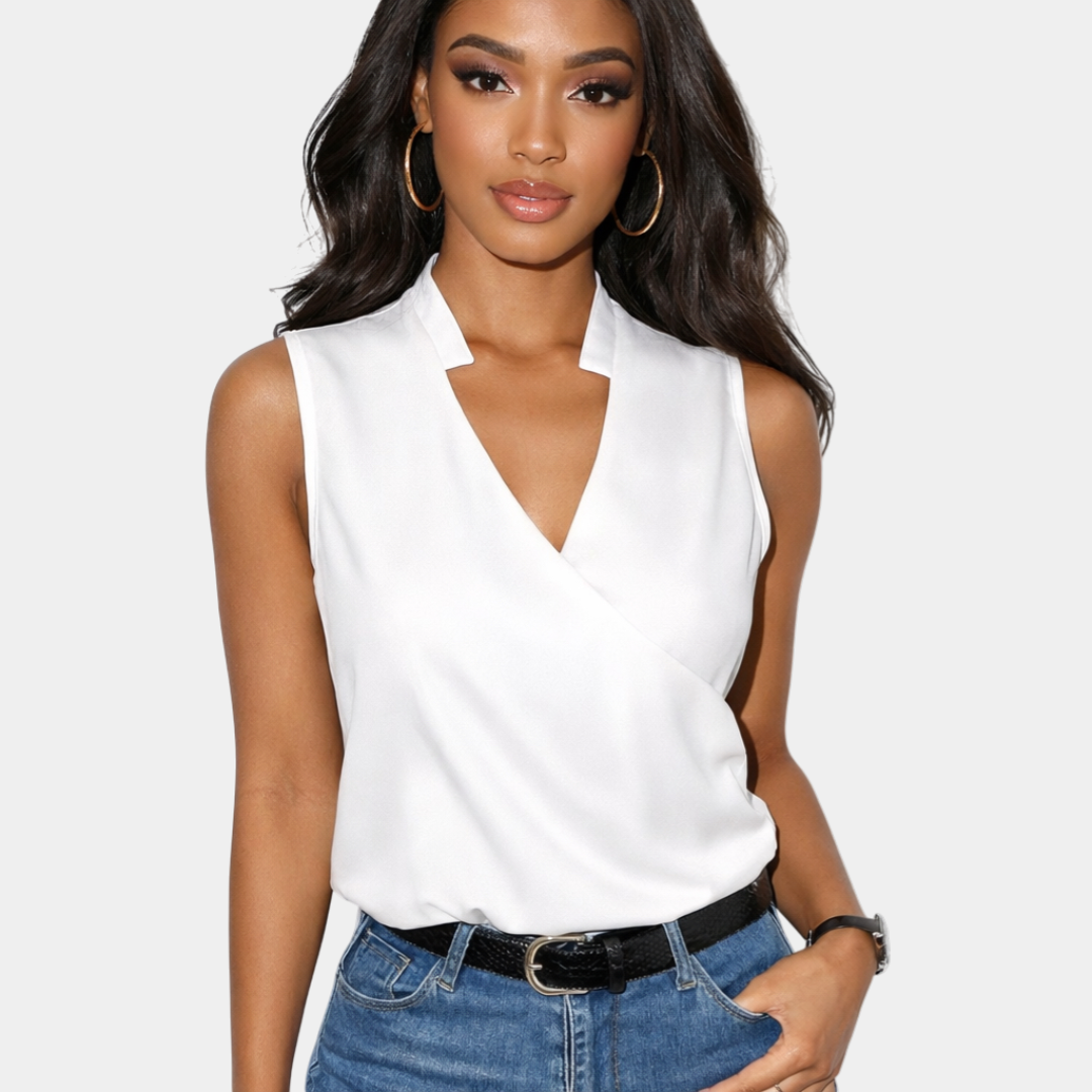 Camille | Top a Collo a V